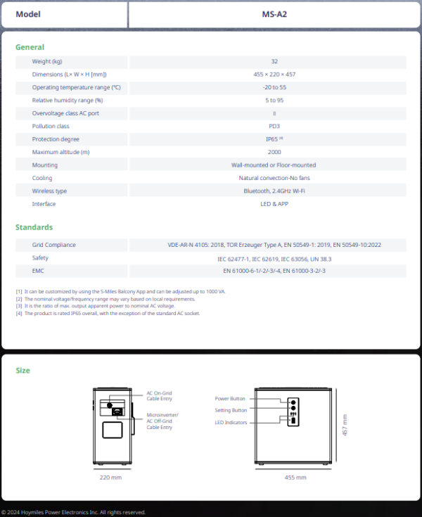 MS-A2 HMS Batteri 2,24kWh - Bilde 4